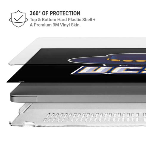 University of California-Santa Barbara UCSB Gauchos Black MacBook Pro 16in (2021-25) Case plus Skin