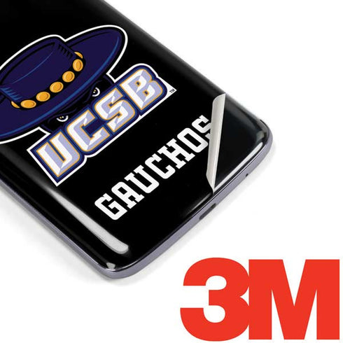 University of California-Santa Barbara UCSB Gauchos Black Moto E5 Plus Skin