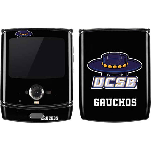 University of California-Santa Barbara UCSB Gauchos Black Motorola RAZR Skin