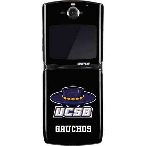 University of California-Santa Barbara UCSB Gauchos Black Motorola RAZR Skin