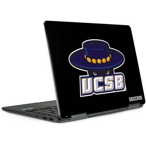 University of California-Santa Barbara UCSB Gauchos Black Notebook 9 Pro 13in (2017) Skin