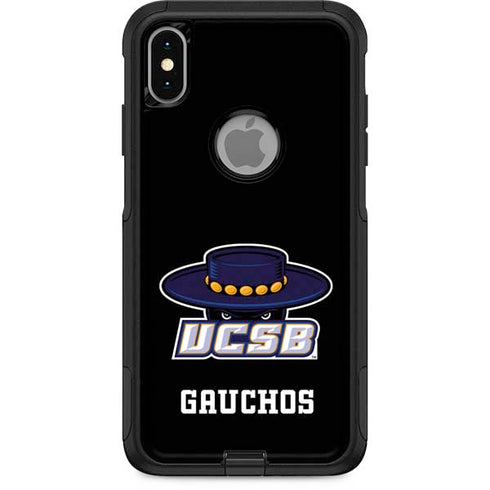 University of California-Santa Barbara UCSB Gauchos Black Otterbox Commuter iPhone Skin