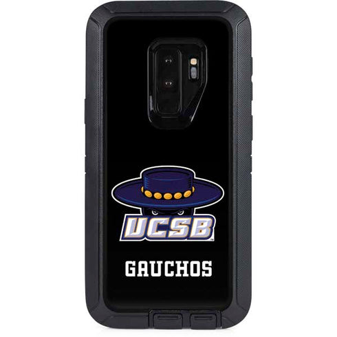 University of California-Santa Barbara UCSB Gauchos Black Otterbox Defender Galaxy Skin