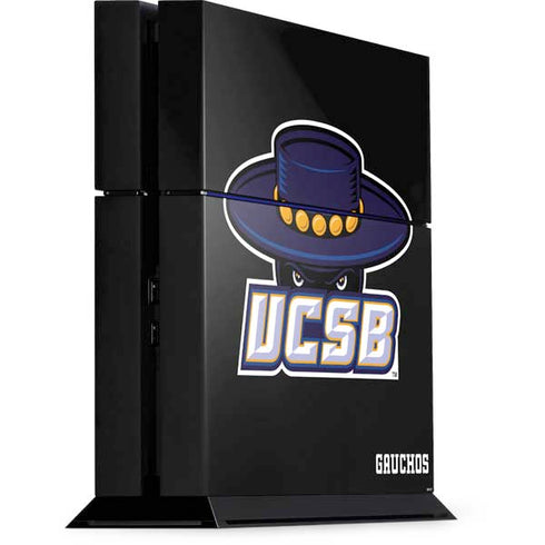 University of California-Santa Barbara UCSB Gauchos Black PS4 Console Skin