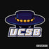 University of California-Santa Barbara UCSB Gauchos Black PS4 Slim Skin