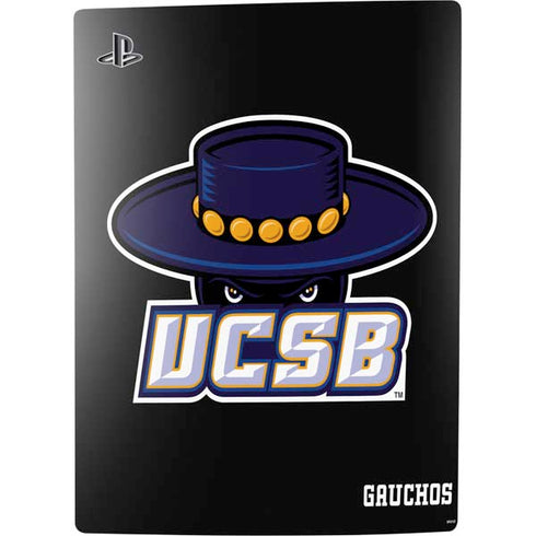 University of California-Santa Barbara UCSB Gauchos Black PS5 Digital Edition Console Skin