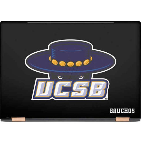 University of California-Santa Barbara UCSB Gauchos Black HP Spectre Skin