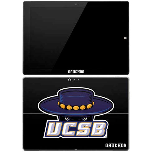 University of California-Santa Barbara UCSB Gauchos Black Surface Pro 3 Skin