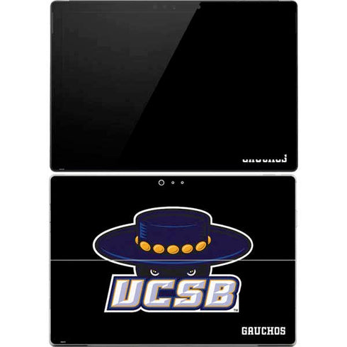 University of California-Santa Barbara UCSB Gauchos Black Surface Pro 4 Skin