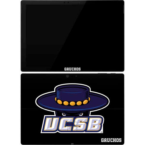 University of California-Santa Barbara UCSB Gauchos Black Surface Pro 7 Skin