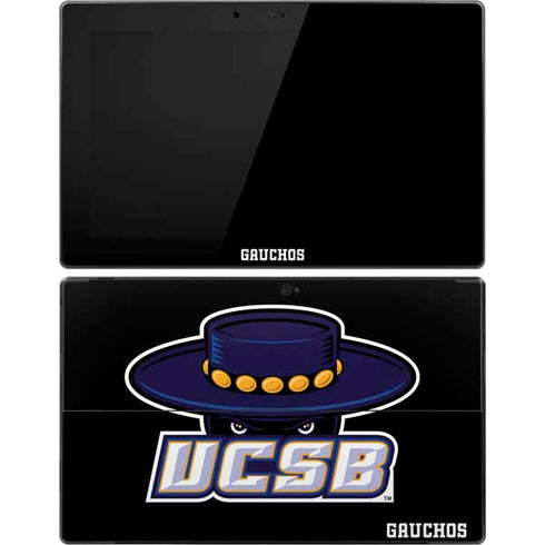 University of California-Santa Barbara UCSB Gauchos Black Surface Pro Tablet Skin