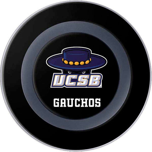 University of California-Santa Barbara UCSB Gauchos Black Wireless Charger Skin