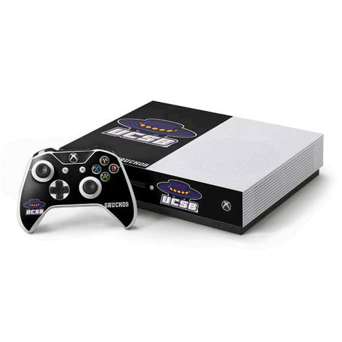 University of California-Santa Barbara UCSB Gauchos Black Xbox One S Console and Controller Bundle Skin