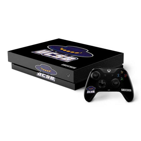 University of California-Santa Barbara UCSB Gauchos Black Xbox One X Bundle Skin