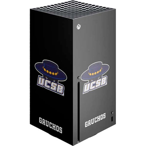 University of California-Santa Barbara UCSB Gauchos Black Xbox Series X Console Skin