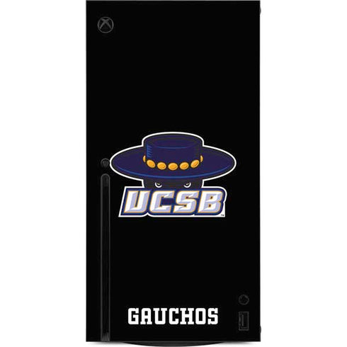 University of California-Santa Barbara UCSB Gauchos Black Xbox Series X Console Skin