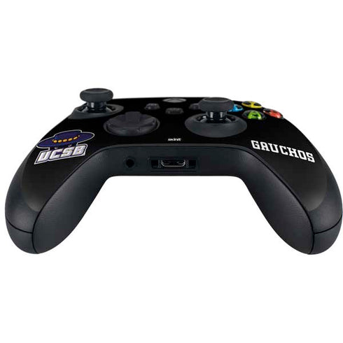 University of California-Santa Barbara UCSB Gauchos Black Xbox Series X Controller Skin