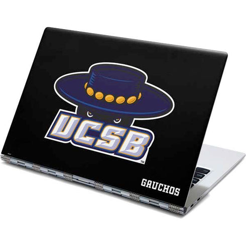 University of California-Santa Barbara UCSB Gauchos Black Yoga 910 2-in-1 14in Touch-Screen Skin