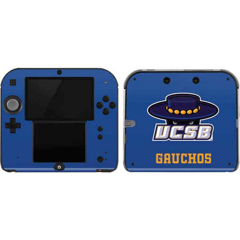 University of California-Santa Barbara UCSB Gauchos Blue Nintendo 2DS Skin