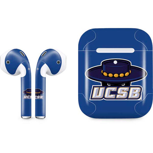 University of California-Santa Barbara UCSB Gauchos Blue Apple AirPods 2 Skin