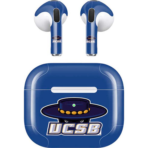 University of California-Santa Barbara UCSB Gauchos Blue Apple AirPods (3rd Gen 2021) Skin