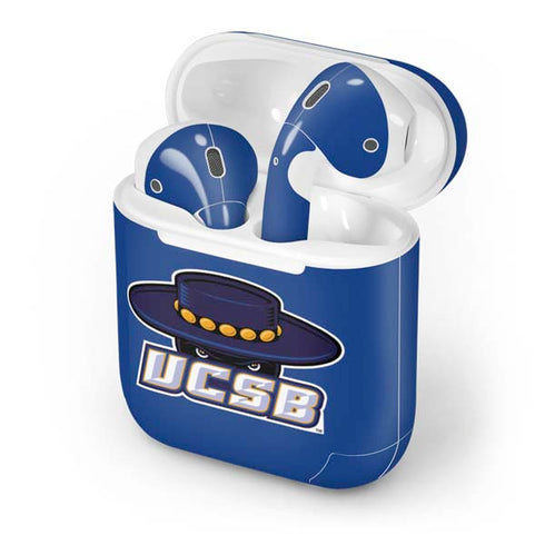 University of California-Santa Barbara UCSB Gauchos Blue Apple AirPods Skin