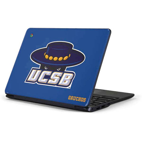 University of California-Santa Barbara UCSB Gauchos Blue Samsung Chromebook Skin