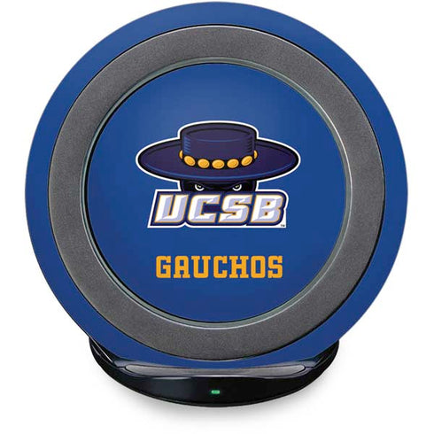 University of California-Santa Barbara UCSB Gauchos Blue Fast Charge Wireless Charging Stand Skin