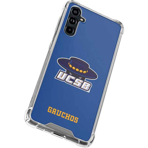 University of California-Santa Barbara UCSB Gauchos Blue Galaxy A54 5G Clear Case