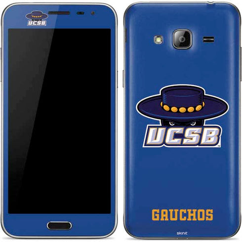 University of California-Santa Barbara UCSB Gauchos Blue Galaxy J3 Skin