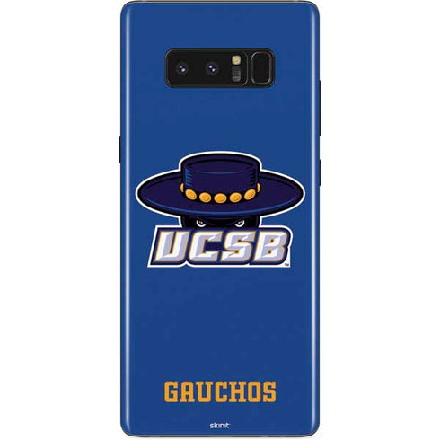 University of California-Santa Barbara UCSB Gauchos Blue Galaxy Note 8 Skin