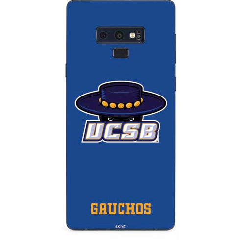 University of California-Santa Barbara UCSB Gauchos Blue Galaxy Note 9 Skin