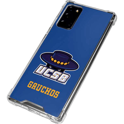 University of California-Santa Barbara UCSB Gauchos Blue Galaxy Note20 5G Clear Case