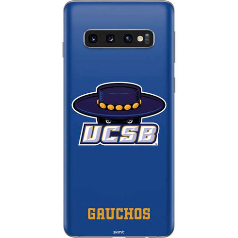 University of California-Santa Barbara UCSB Gauchos Blue Galaxy S10 Skin