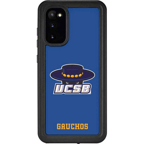 University of California-Santa Barbara UCSB Gauchos Blue Galaxy S20 Waterproof Case