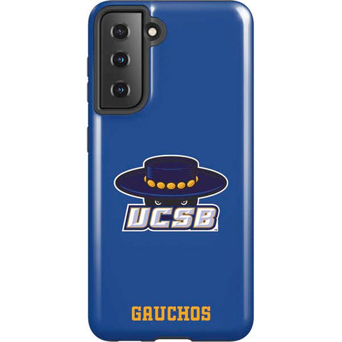 University of California-Santa Barbara UCSB Gauchos Blue Galaxy S21 5G Pro Case