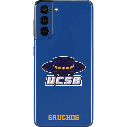 University of California-Santa Barbara UCSB Gauchos Blue Galaxy S21 5G Skin