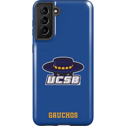 University of California-Santa Barbara UCSB Gauchos Blue Galaxy S21 FE Pro Case
