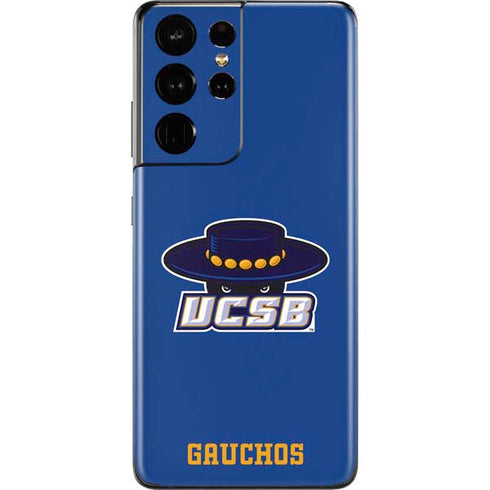 University of California-Santa Barbara UCSB Gauchos Blue Galaxy S21 Ultra 5G Skin