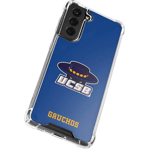 University of California-Santa Barbara UCSB Gauchos Blue Galaxy S22 Plus Clear Case
