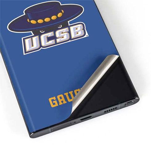 University of California-Santa Barbara UCSB Gauchos Blue Galaxy S22 Ultra Skin