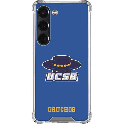 University of California-Santa Barbara UCSB Gauchos Blue Galaxy S23 Clear Case