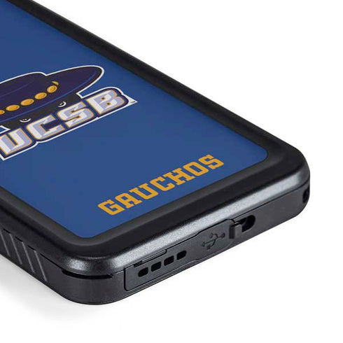University of California-Santa Barbara UCSB Gauchos Blue Galaxy S23 Waterproof Case
