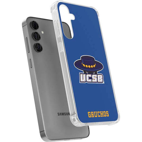 University of California-Santa Barbara UCSB Gauchos Blue Galaxy S24 Plus Clear Case
