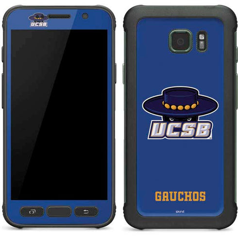 University of California-Santa Barbara UCSB Gauchos Blue Galaxy S7 Active Skin