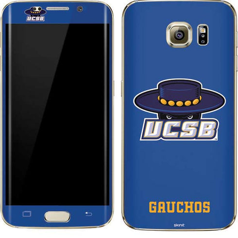 University of California-Santa Barbara UCSB Gauchos Blue Galaxy S7 Edge Skin
