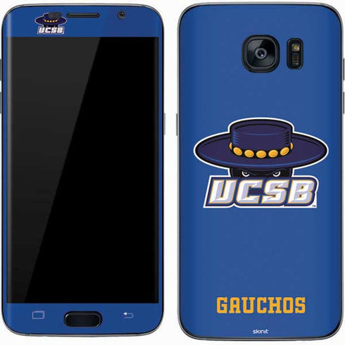 University of California-Santa Barbara UCSB Gauchos Blue Galaxy S7 Skin