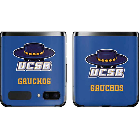 University of California-Santa Barbara UCSB Gauchos Blue Galaxy Z Flip Skin