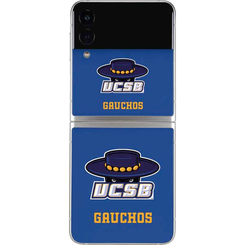 University of California-Santa Barbara UCSB Gauchos Blue Galaxy Z Flip4 5G Skin