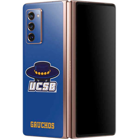 University of California-Santa Barbara UCSB Gauchos Blue Galaxy Z Fold2 5G Skin
